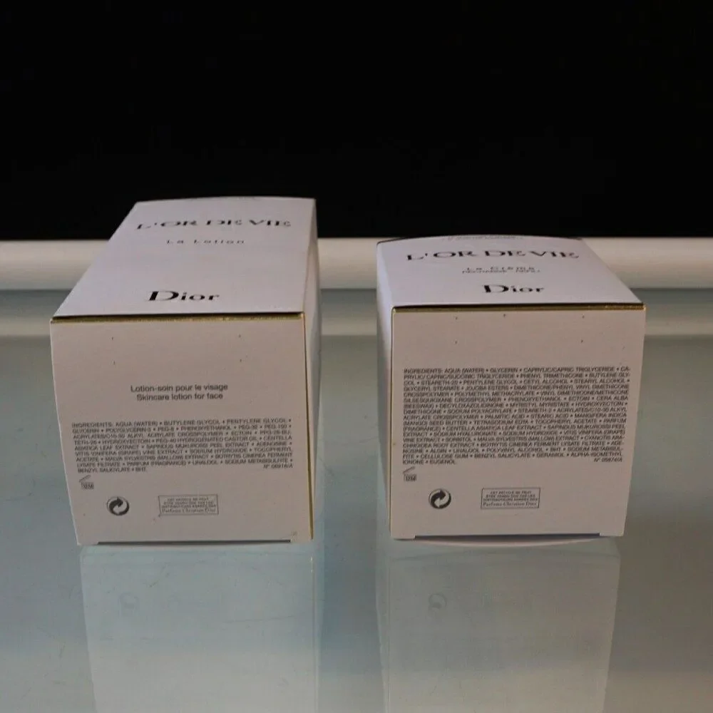 Dior L'or De Vie Empty Storage Packing Boxes
